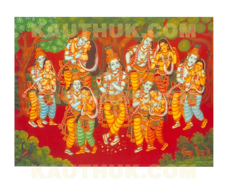 Rasa Kreeda Kerala Mural Painting Original Creation